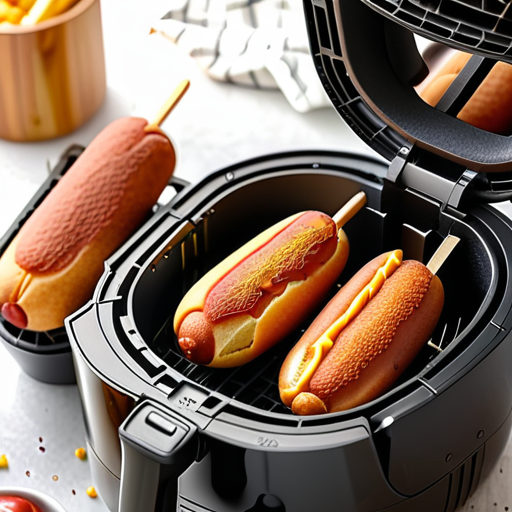 corn dogs in the air fryer