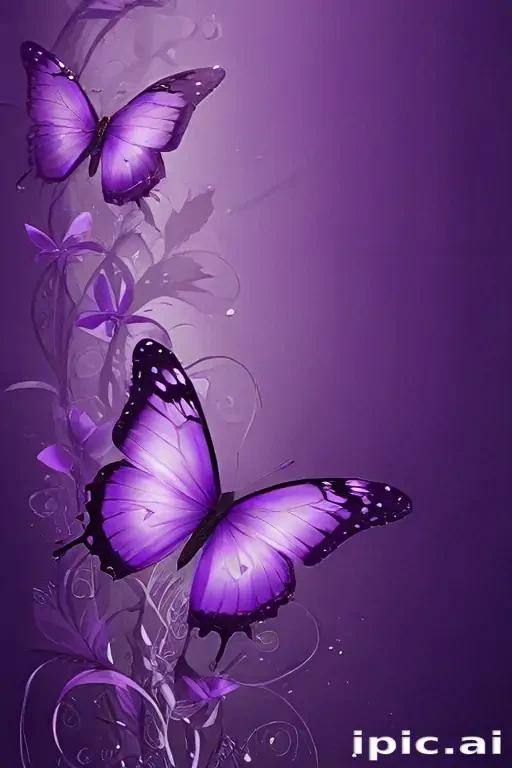 purple butterfly background