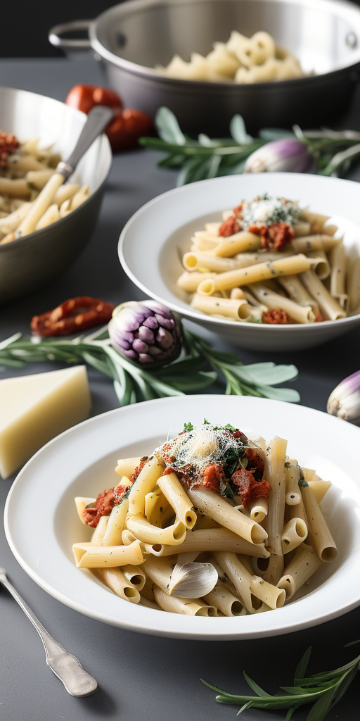 artichoke sun dried tomato pasta