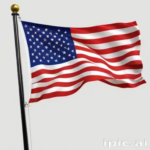 american flag waving png