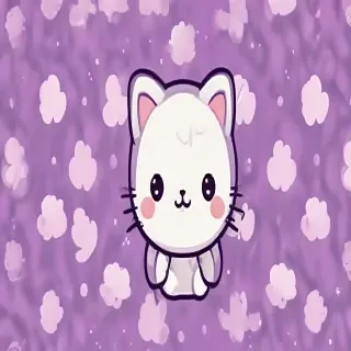 kawaii cute purple wallpaper