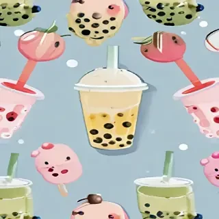 bubble tea wallpaper