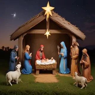 free christmas nativity scene