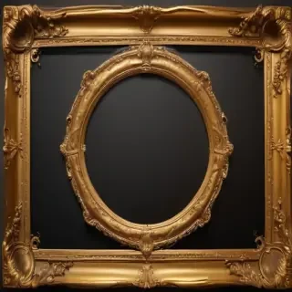 fancy gold frame
