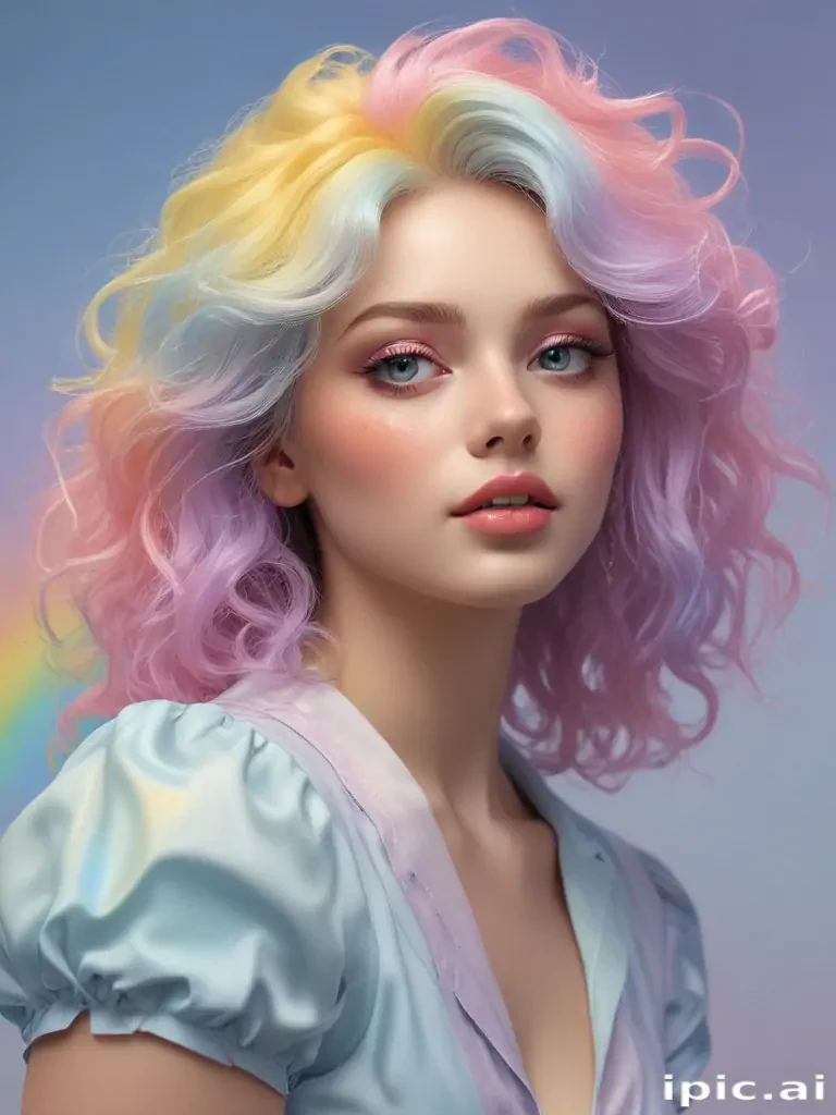 pastel rainbow