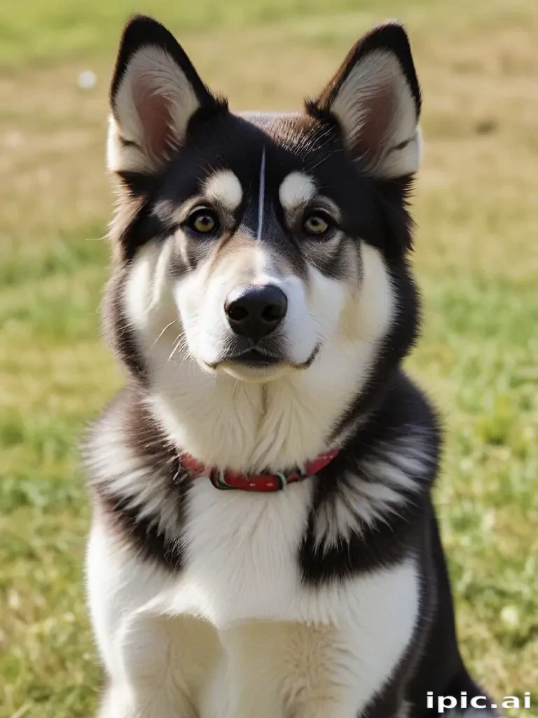 alaskan husky shepherd