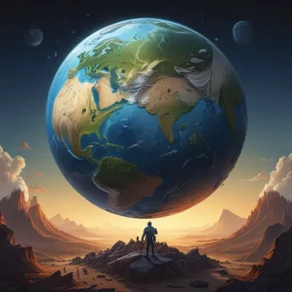 cartoon picture of planet earth