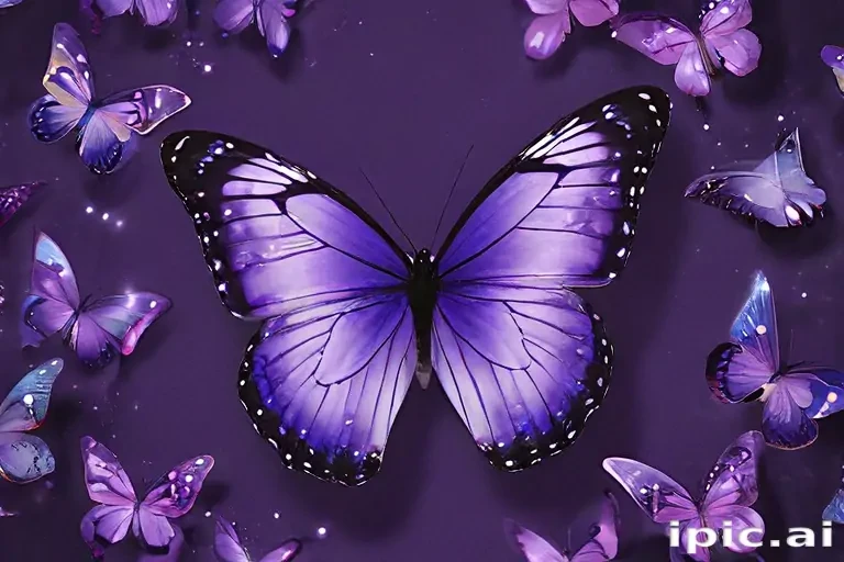 purple butterfly wallpaper aesthetic