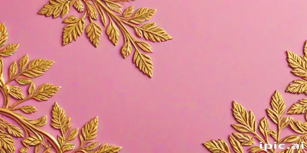 pink and gold background