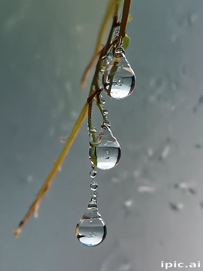 water droplets transparent