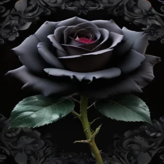 aesthetic black rose wallpaper