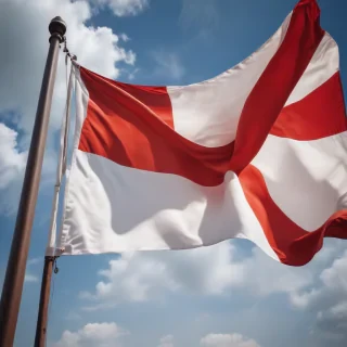 red and white flag