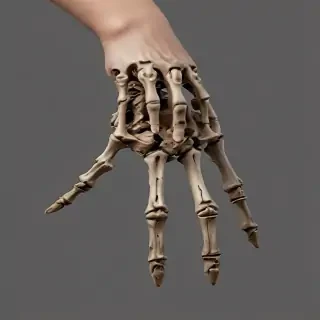 skeleton hands png