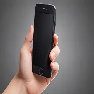hand holding cell phone