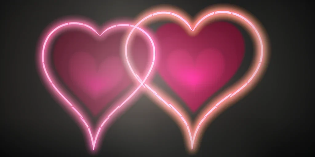 glow heart png
