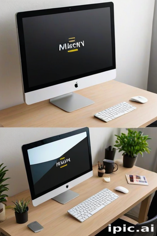 computer mockup