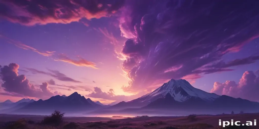 purple sky wallpaper