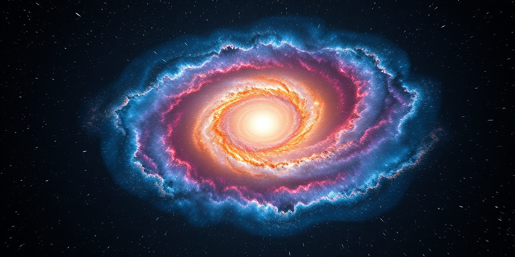 generate an image of a colorful galaxy with swirling arms and a bright core, captured using a Canon EOS 5D Mark IV, 24mm lens, f/2.8 aperture, ISO 800, 30-second exposure, astrophotography style, high-resolution, showing deep space details and vibrant colors