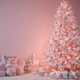 pastel aesthetic christmas wallpaper