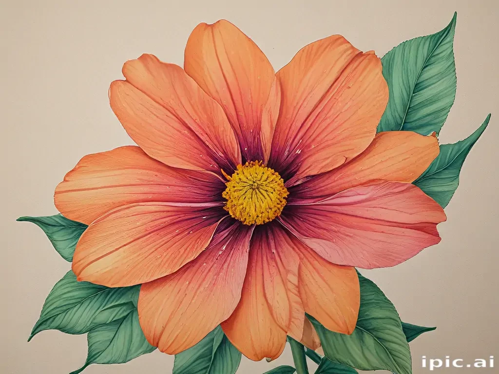 flower color drawings