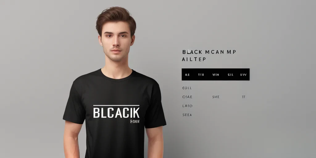 shirt mockup black