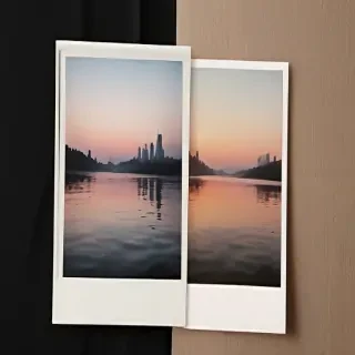aesthetic polaroid frame