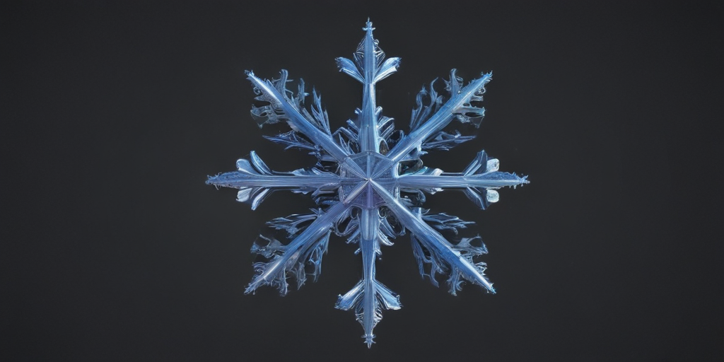 Intricate and Beautiful Snowflake Design Captured in Stunning Detail