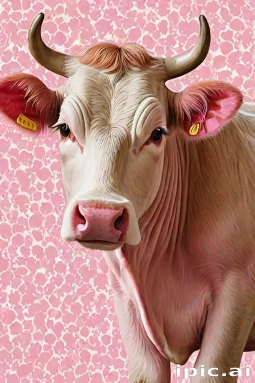 pink cow wallpaper