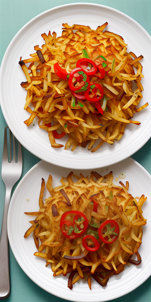 hash browns with peppers and onions