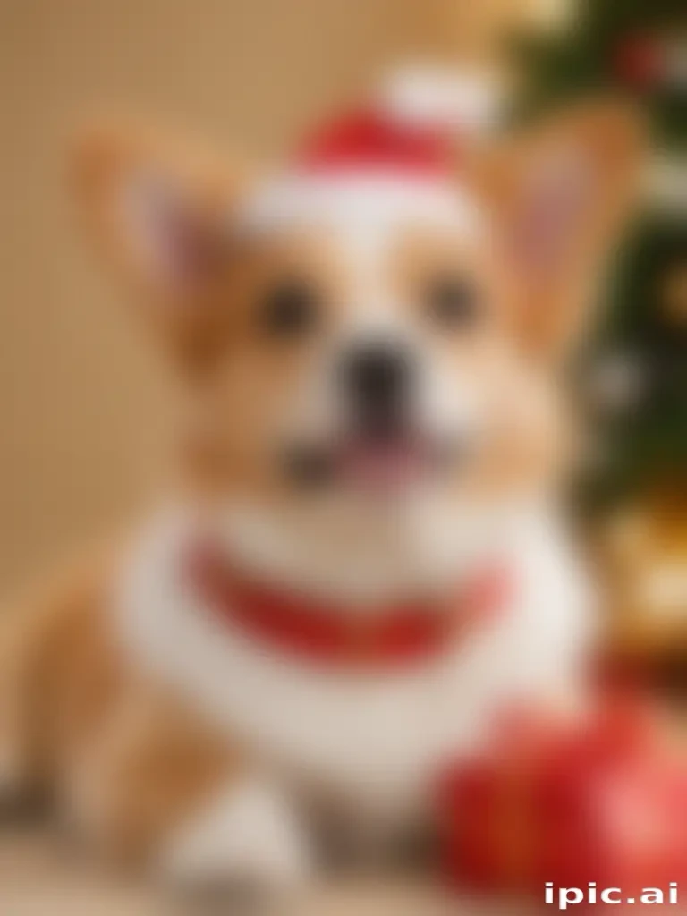 cute christmas dog wallpaper