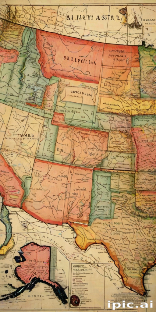 map of the us states