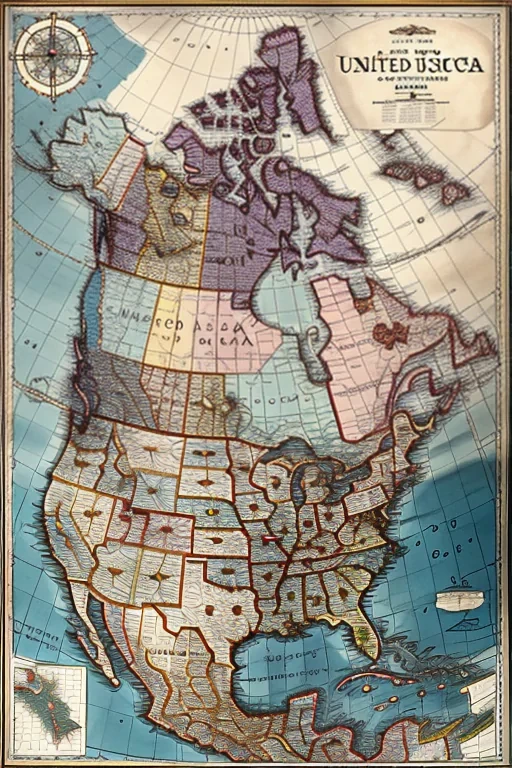 map of the united states of america