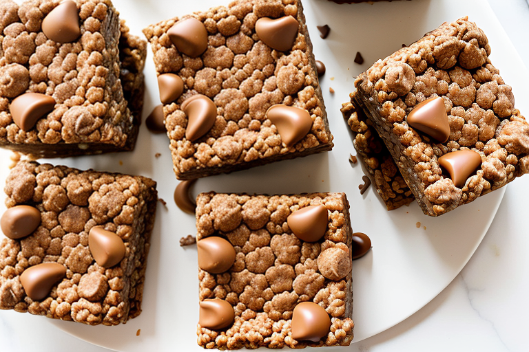 chocolate peanut butter rice crispy treats