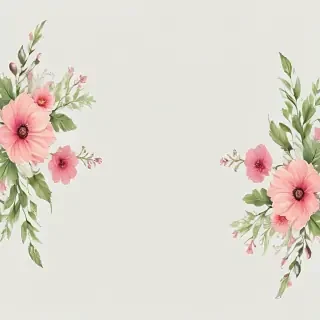 flower border transparent