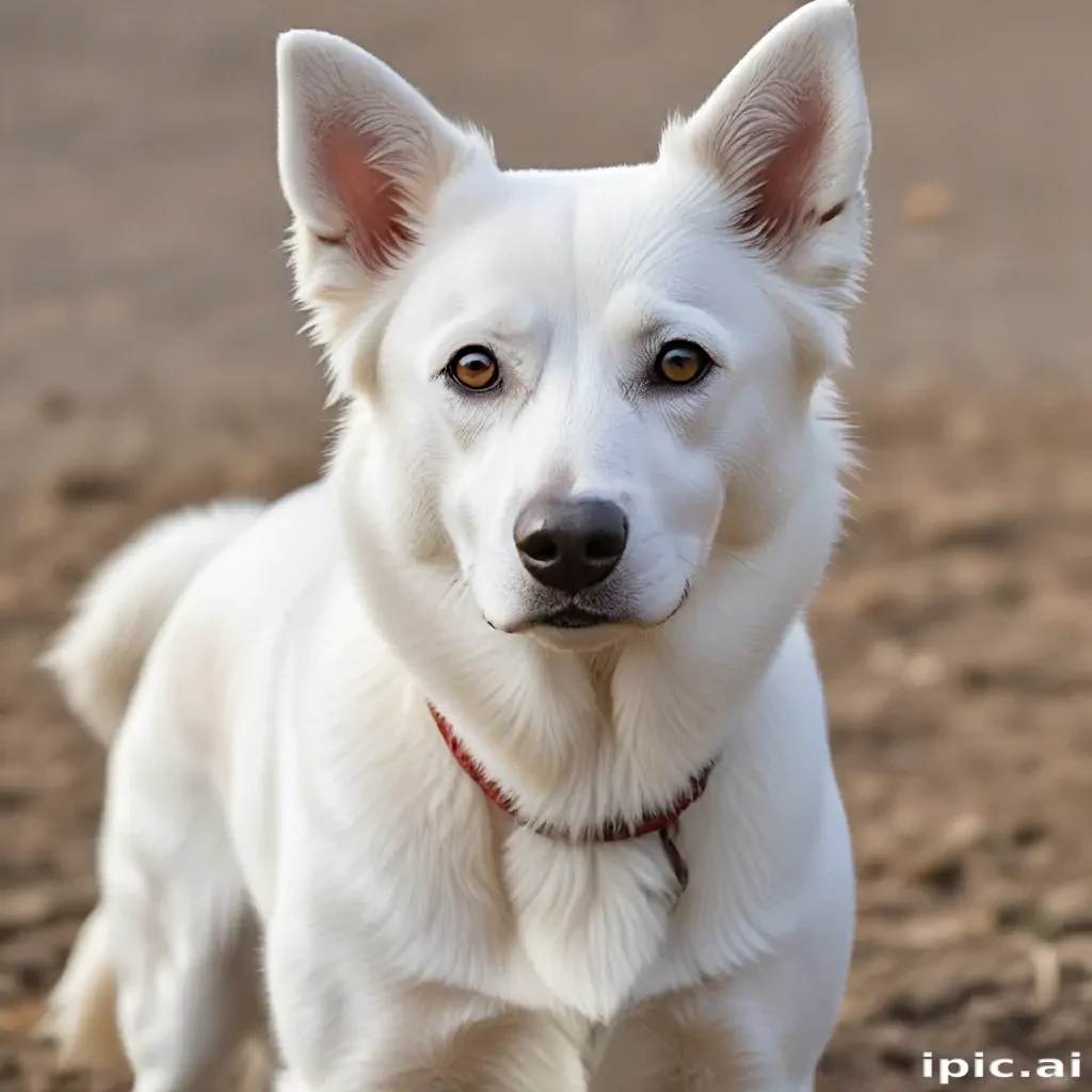 white dog