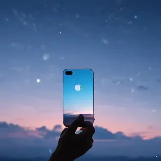 blue iphone background aesthetic