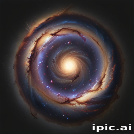 Captivating Spiral Galaxy with Vibrant Colors and Cosmic Swirls in Space