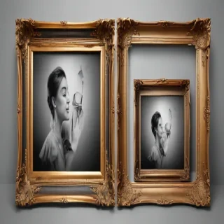 transparent photo frame