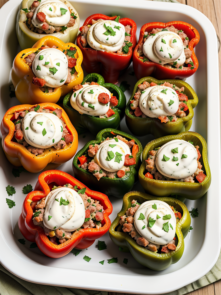stuffed peppers with cream cheese and sausage