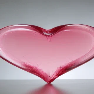 pink heart transparent