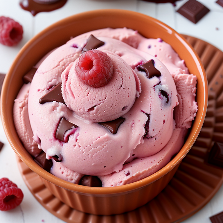 raspberry chocolate chip ice cream