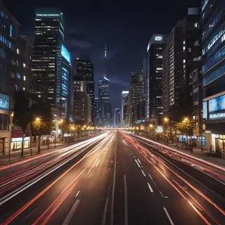 city lights background