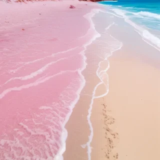 pink beach aesthetic