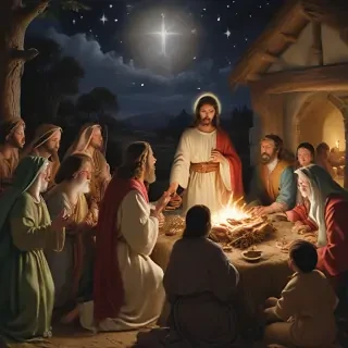 jesus at christmas images
