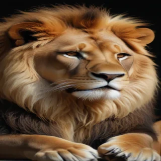 transparent lion