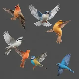 birds transparent