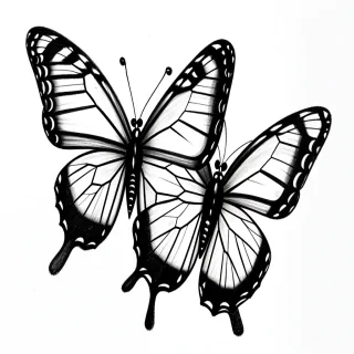 drawing butterflies