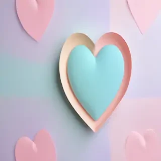pastel heart background