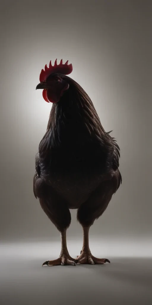 silhouette of a chicken