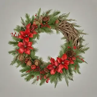 christmas wreath transparent